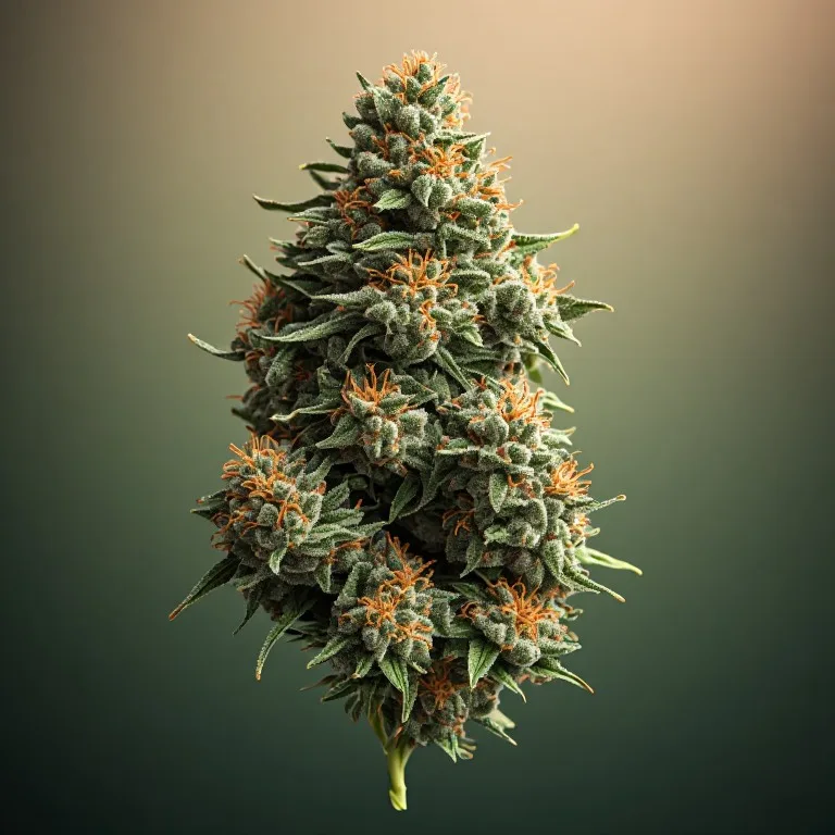 Afghani — indica cannabis flower, macro photo