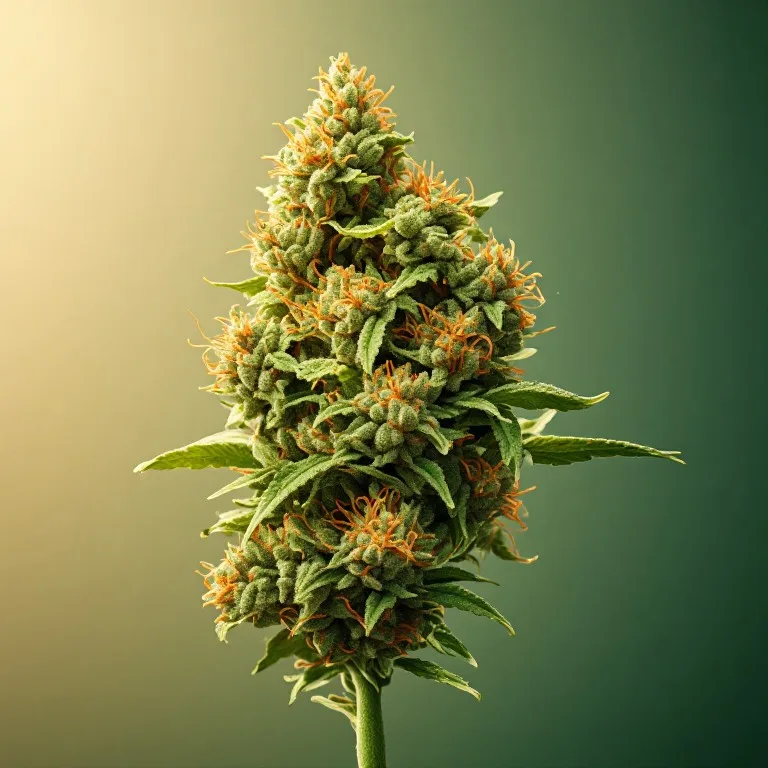 Blue Dream — sativa-dominant hybrid cannabis flower, macro photo