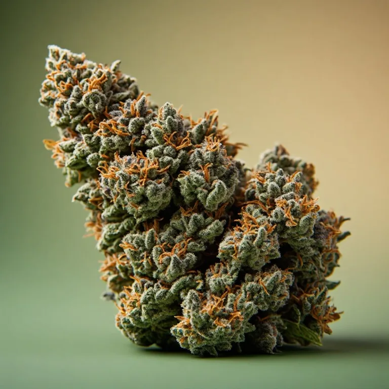 Granddaddy Purple — indica cannabis flower, macro photo