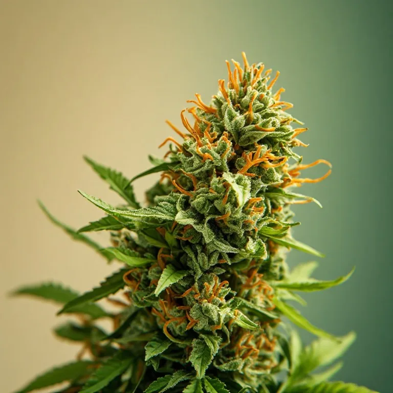 Green Crack — sativa cannabis flower, macro photo