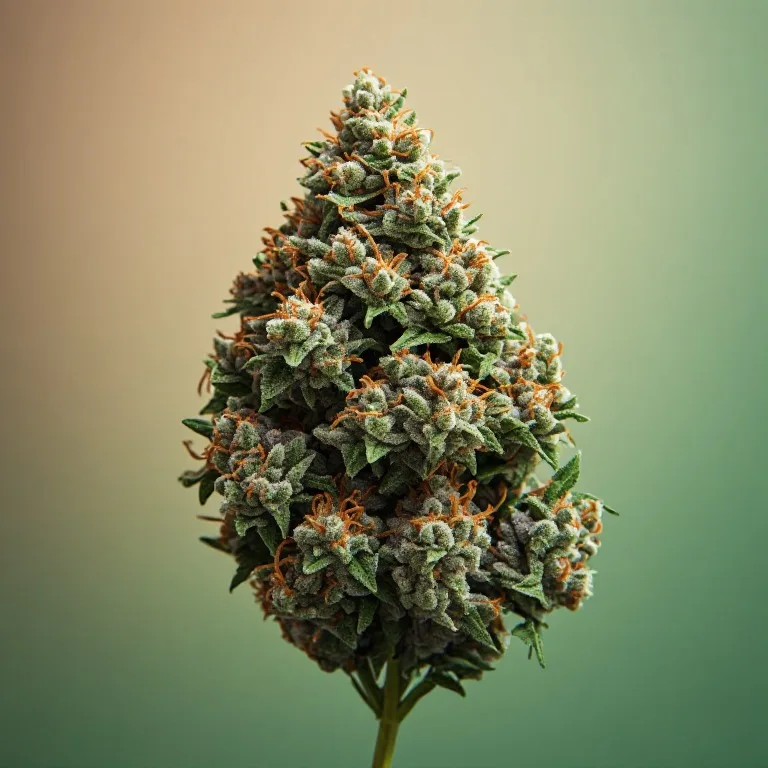 Gush Mints — indica-dominant hybrid cannabis flower, macro photo