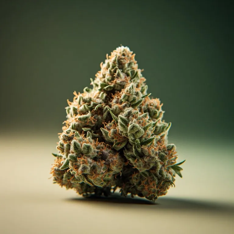 Jealousy Mintz — indica-dominant hybrid cannabis flower, macro photo