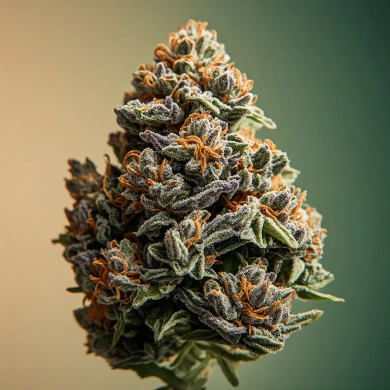 Master Kush — indica cannabis flower, macro photo