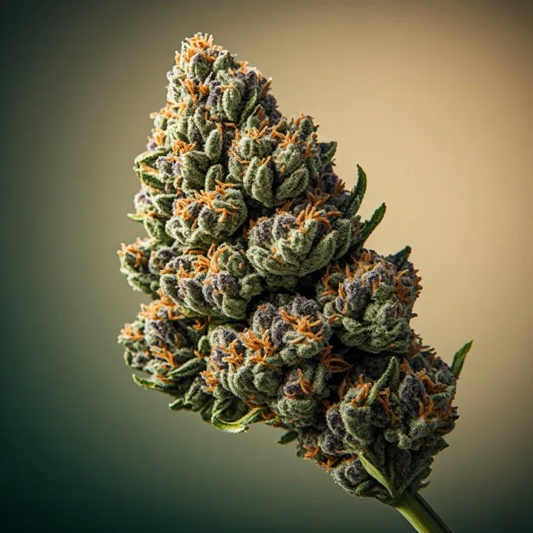 Meat Breath — indica cannabis flower, macro photo