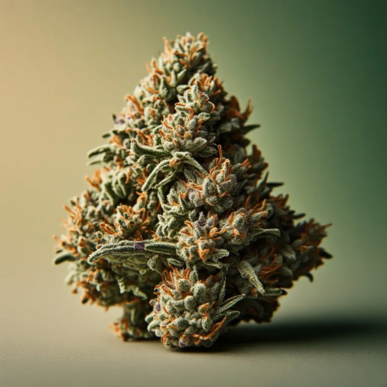 Northern Lights — indica cannabis flower, macro photo