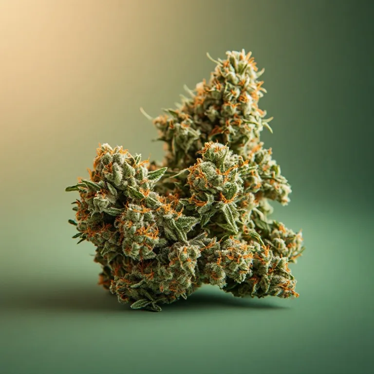 OG Kush — hybrid cannabis flower, macro photo