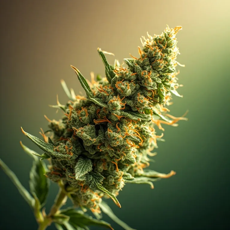 Purple Haze — sativa-dominant hybrid cannabis flower, macro photo