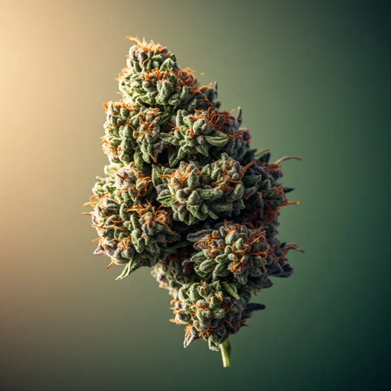 Purple Punch — indica-dominant hybrid cannabis flower, macro photo