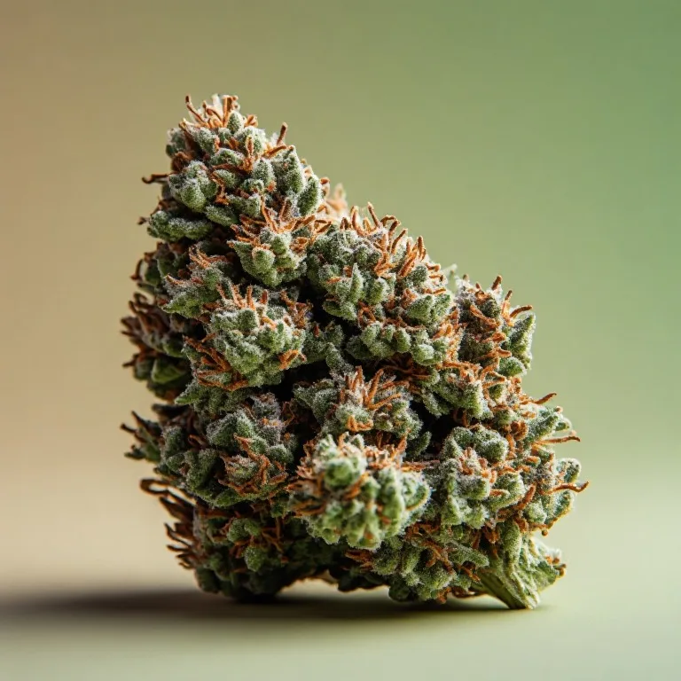 Purple Urkle — indica cannabis flower, macro photo