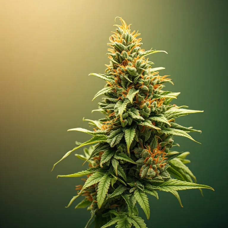 Silver Haze — sativa-dominant hybrid cannabis flower, macro photo