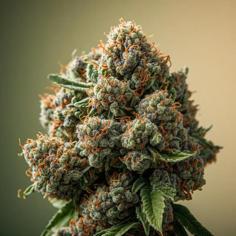Wedding Cake — indica-dominant hybrid cannabis flower, macro photo