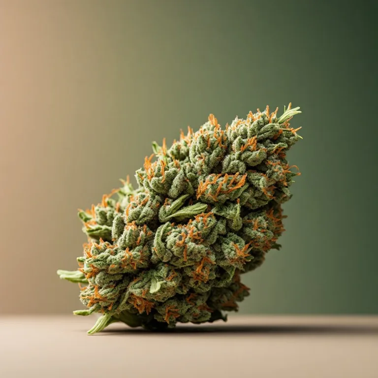 White Widow — hybrid cannabis flower, macro photo